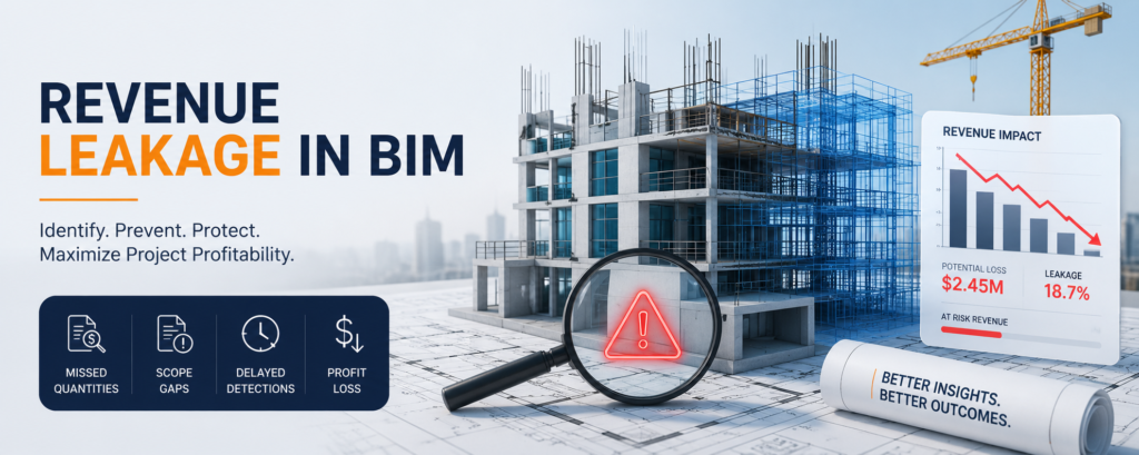 Revenue leakage in BIM construction