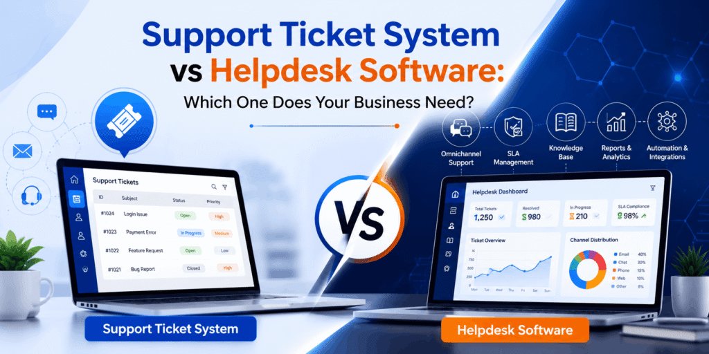 Support Ticket System vs Helpdesk Software